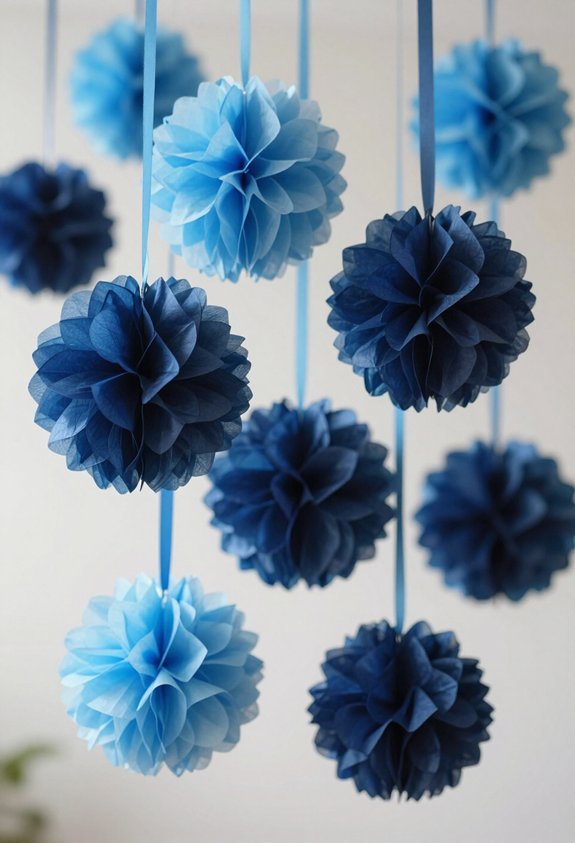 easy diy blue decorations