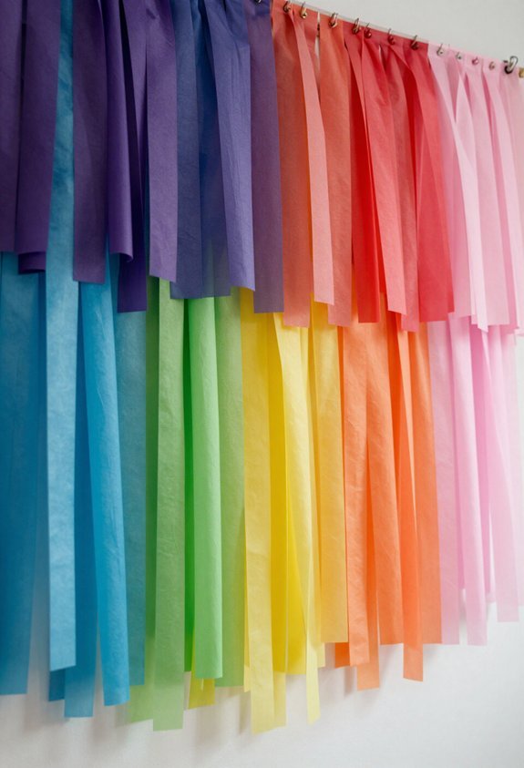 effortless ombre streamer backdrop