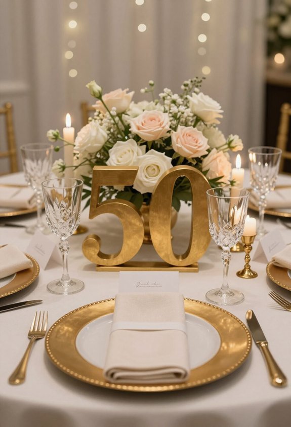 elegant 50th birthday celebration