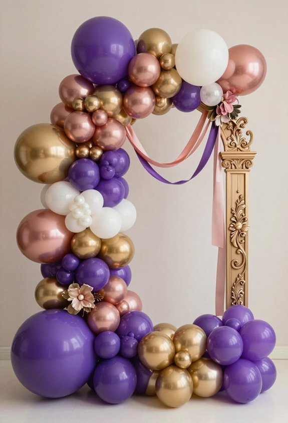 elegant balloon garland designs