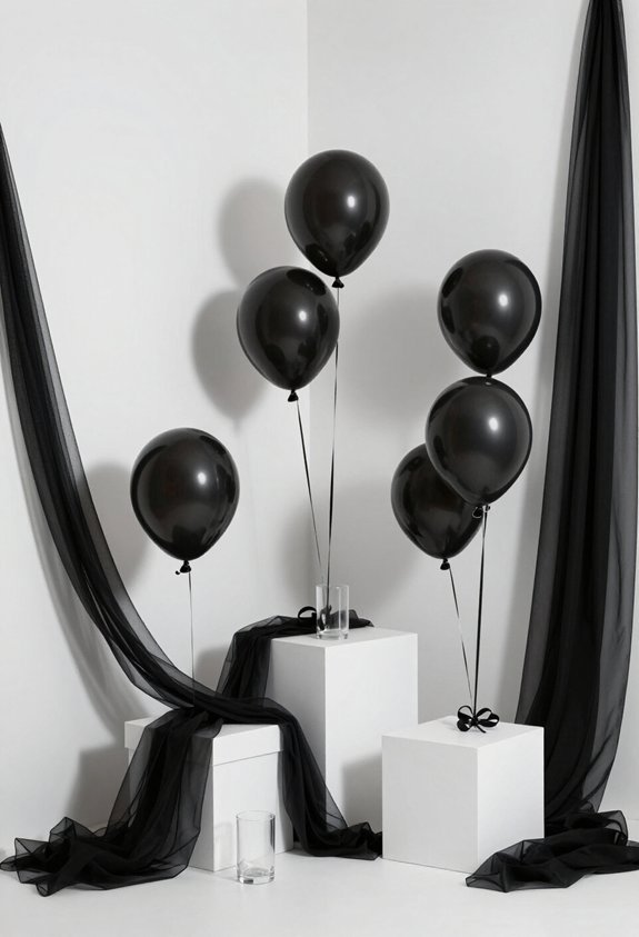 elegant black and white