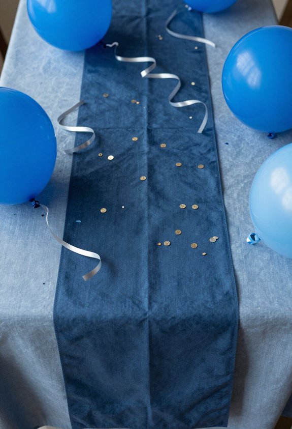 elegant blue table decor