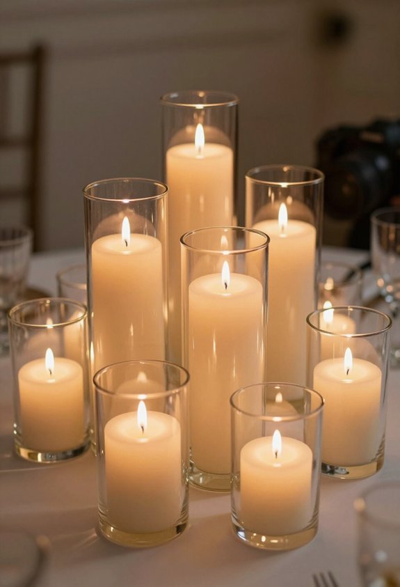 elegant candle display solution