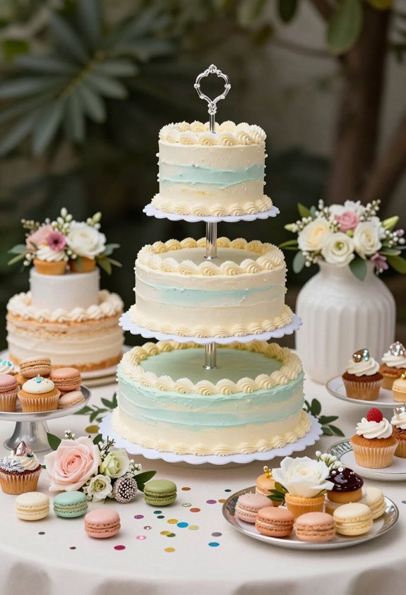 elegant dessert table display