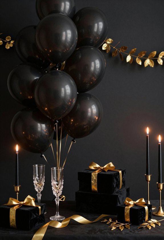 elegant gold and black d cor
