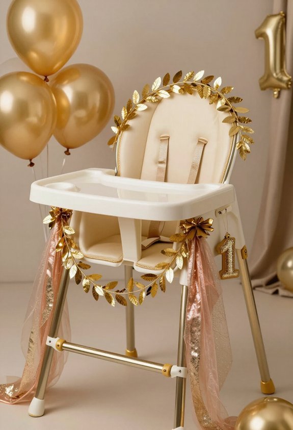 elegant gold and metallic accents