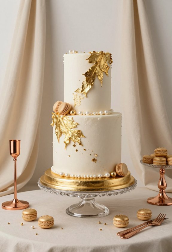 elegant metallic decoration tips
