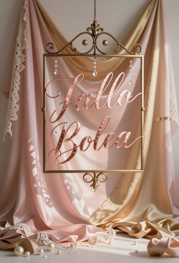 elegant personalized name banner