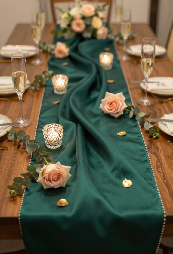 elegant table runner styling