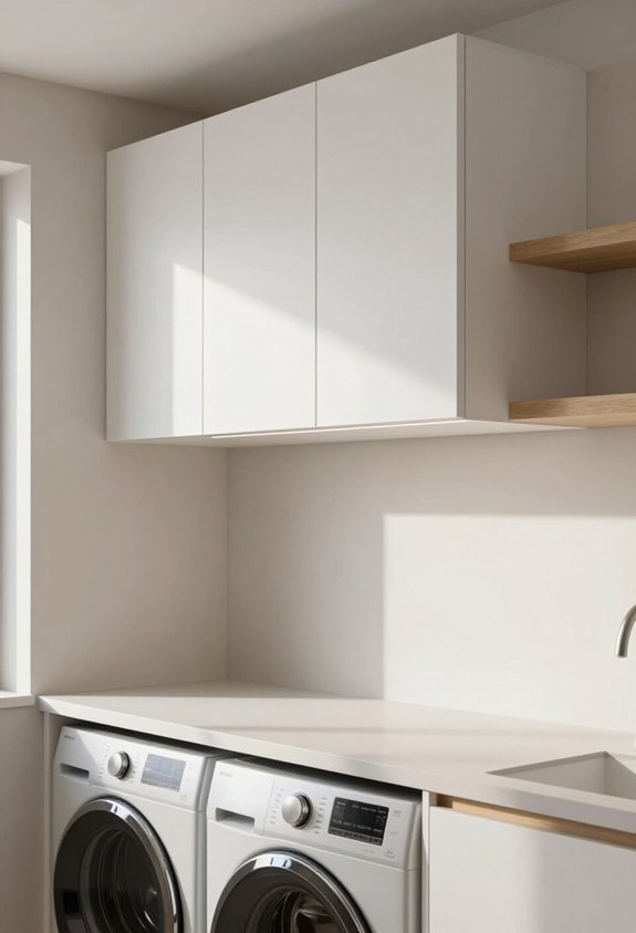 elevate laundry room storage