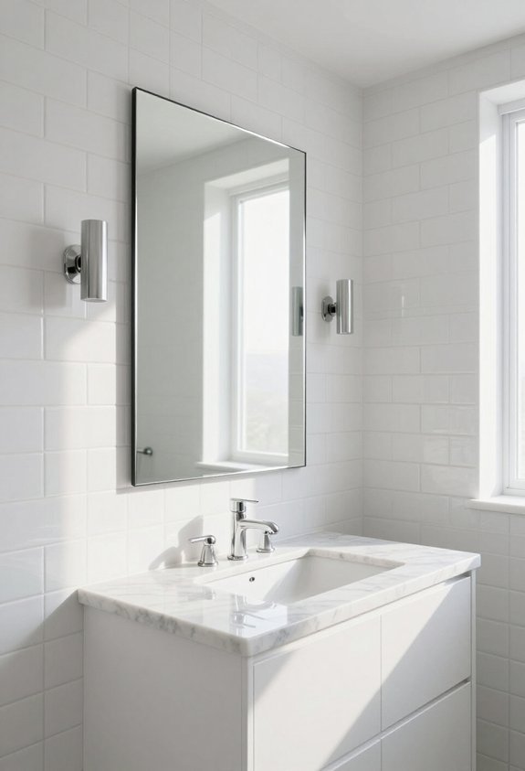 enhance bathrooms with mirrors