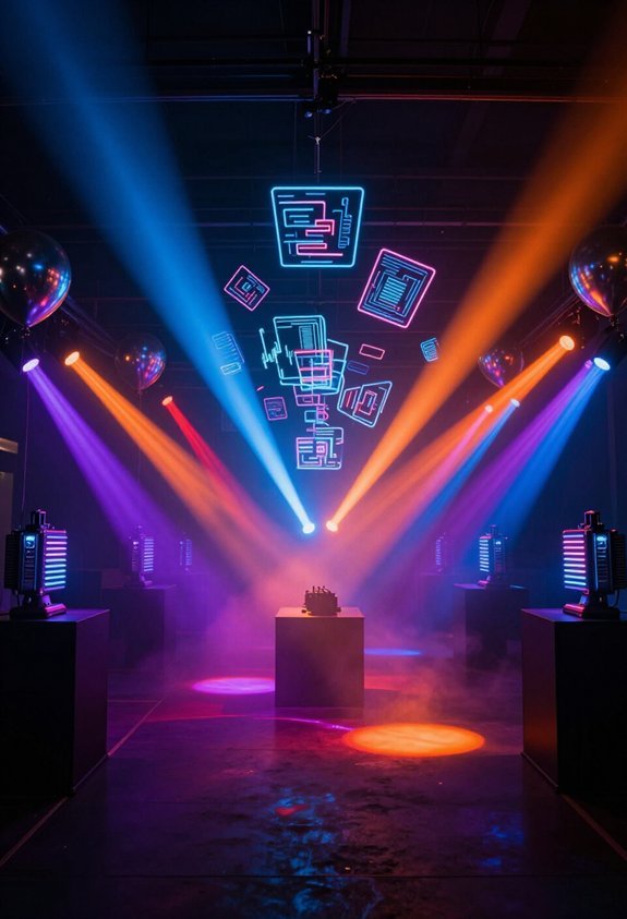 epic transformation light show