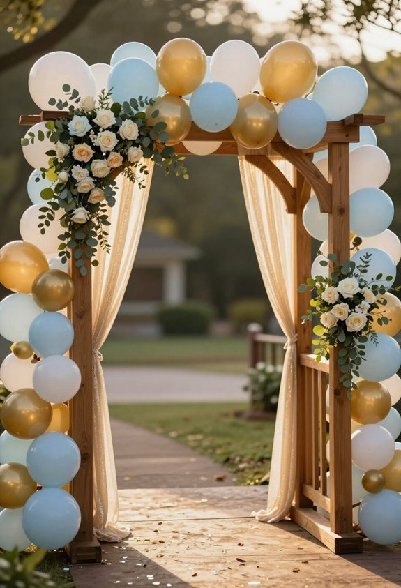 festive entrance party decor