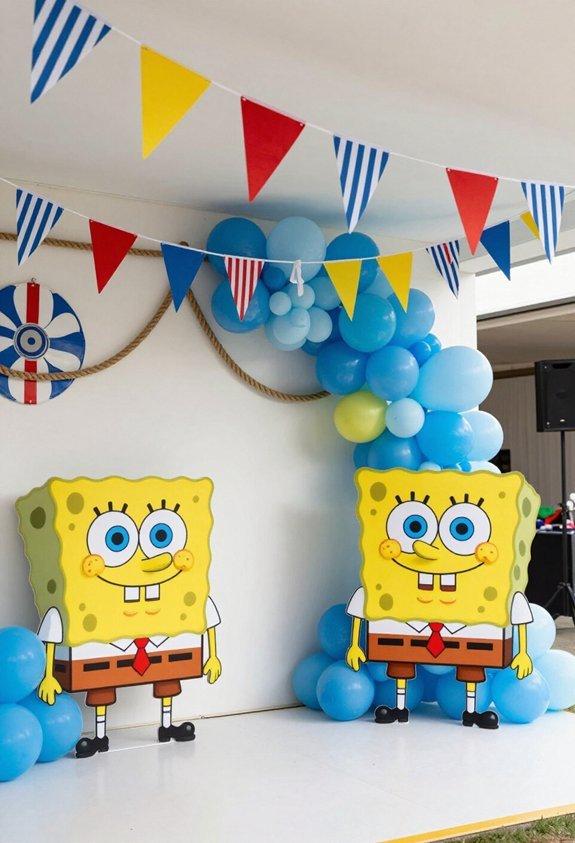 festive nautical party decor