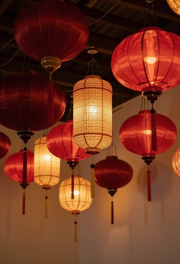festive red lantern display