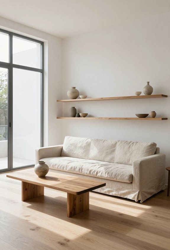 float furniture for spaciousness