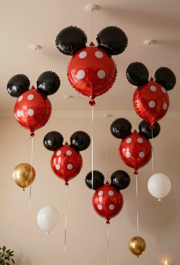 floating balloons with fishing line