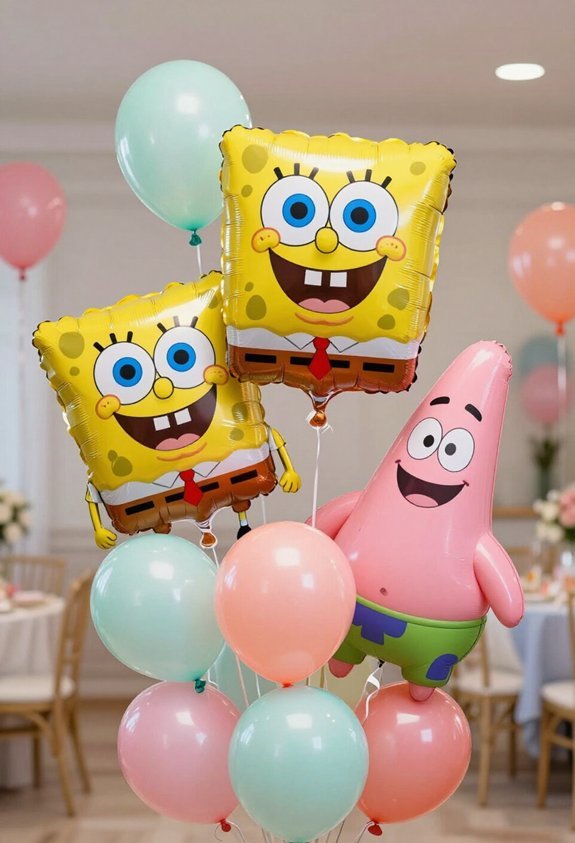 floating character balloon bouquets