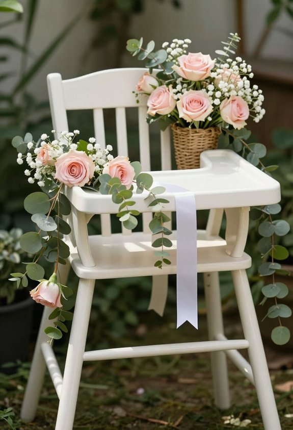 floral garden high chair