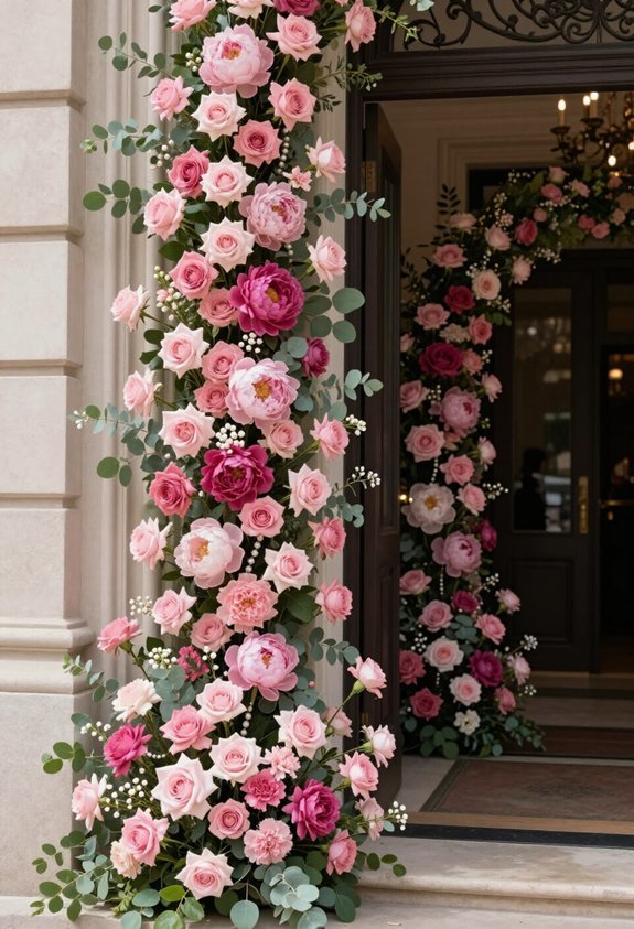 foam floral entrance display