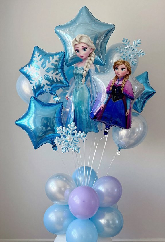 frozen character balloon bouquets