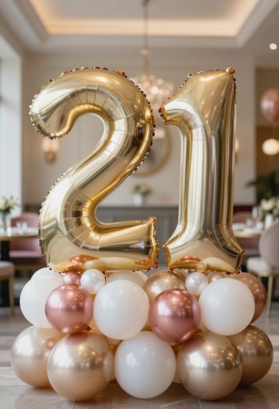 giant balloon numeral installations