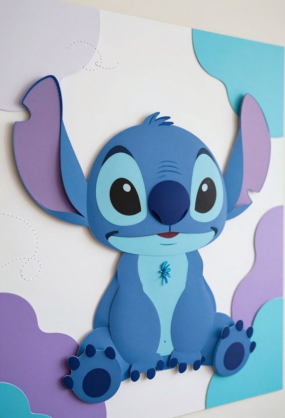 giant stitch face backdrop