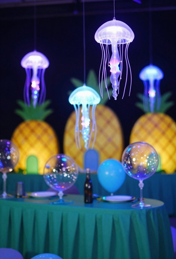 glow in the dark jellyfish decorations