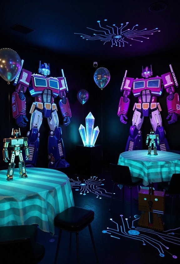 glow in the dark party transformation