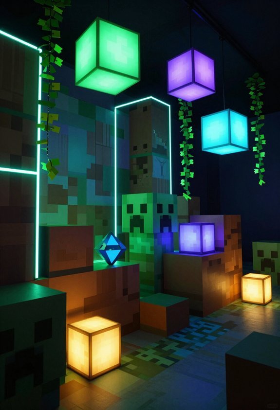 glow sticks create ambiance