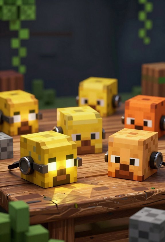 glowing mining helmet hats