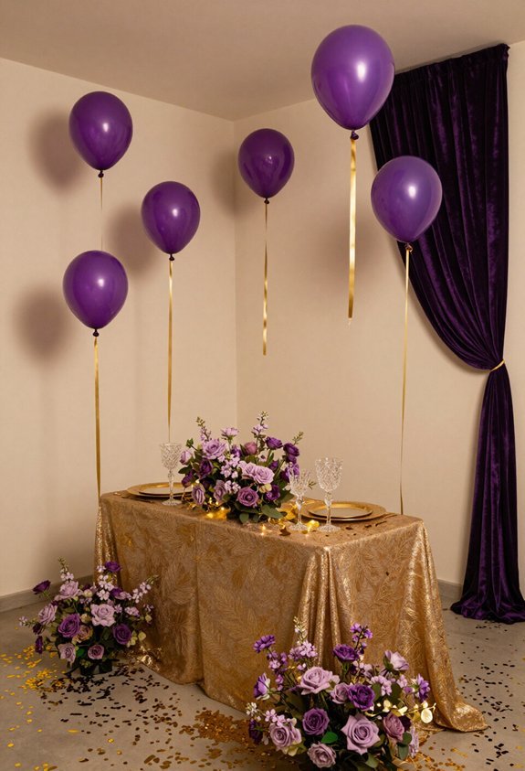 gold and purple perfection