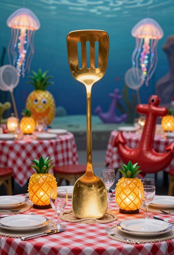 golden spatula party prop