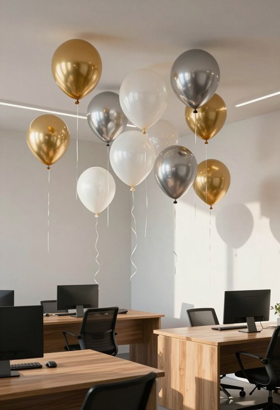 gravity defying balloon decorations