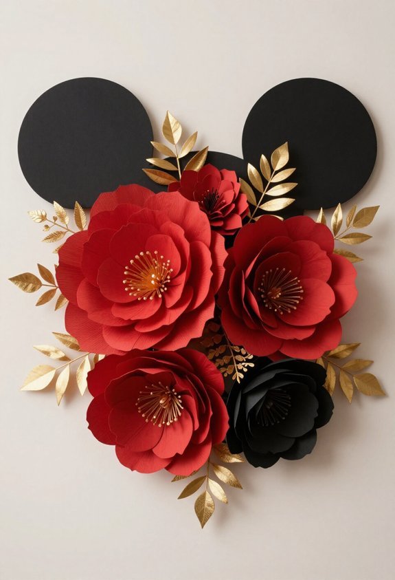 handmade paper flower arrangements