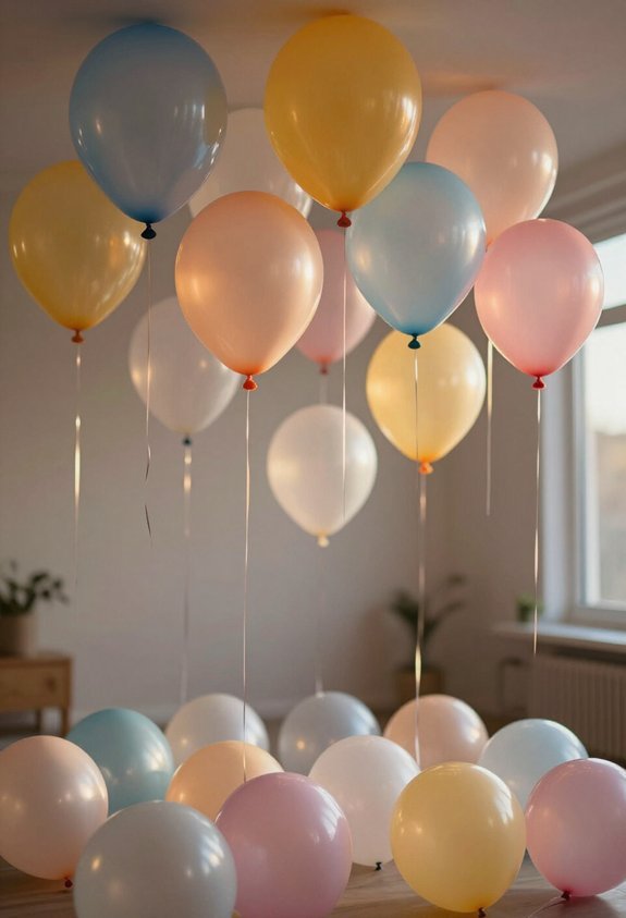 helium for floating accents