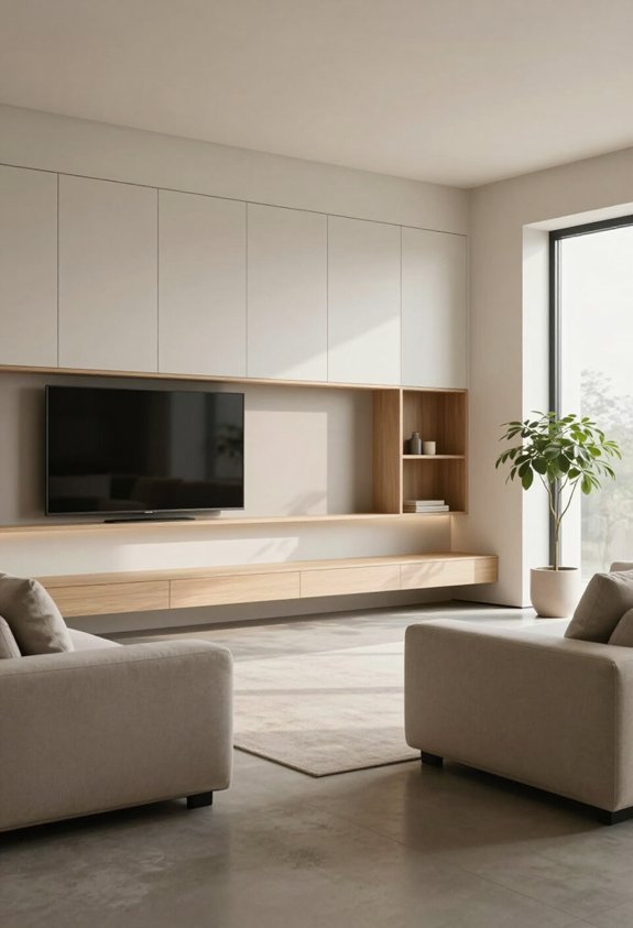 hidden storage maximizes space