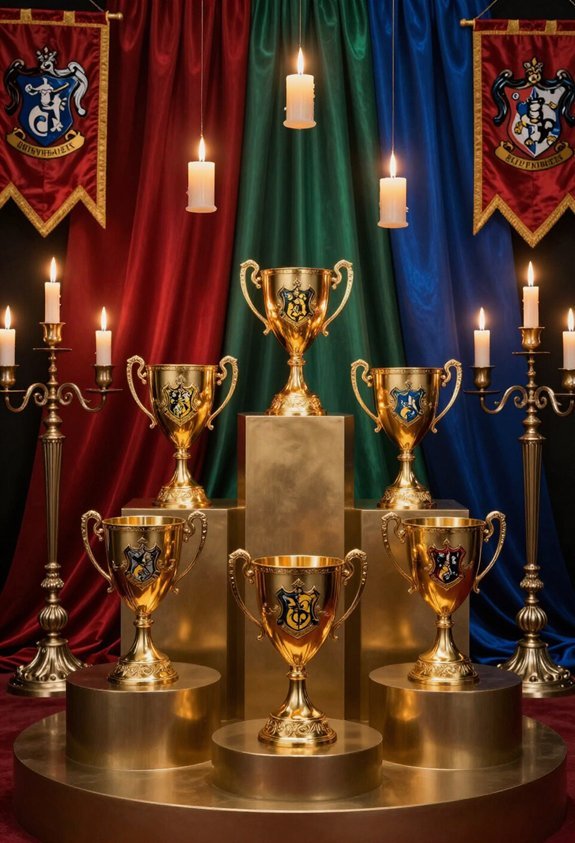 house cup trophy centerpieces