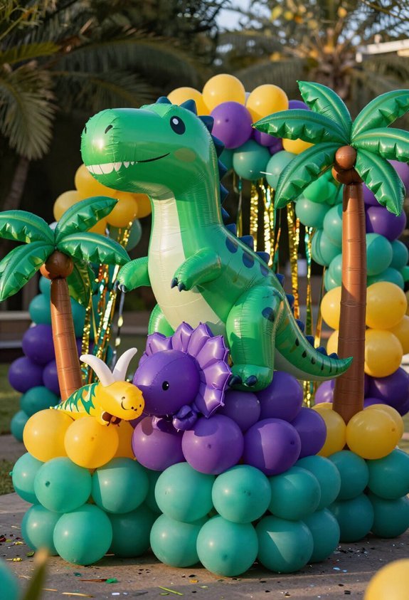 inflatable dinosaur party decorations