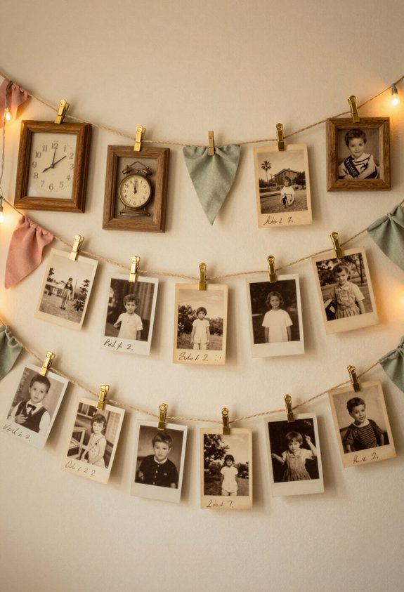 interactive vintage photo timeline