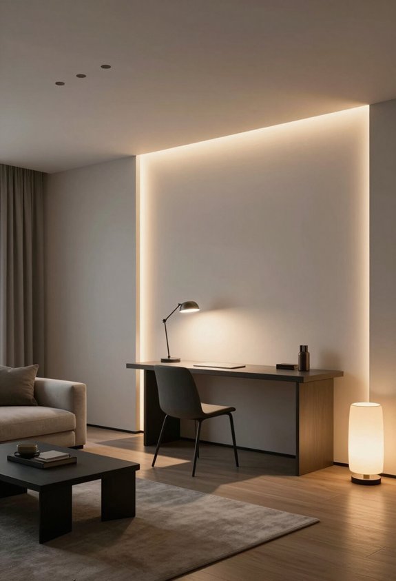 layered lighting for ambiance