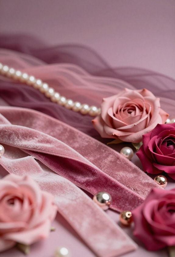 layered pink shades elegance