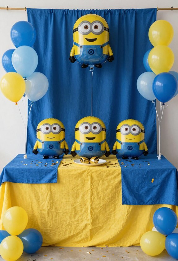 layered yellow and blue
