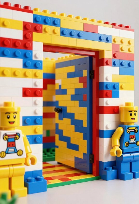 lego brick wall decals