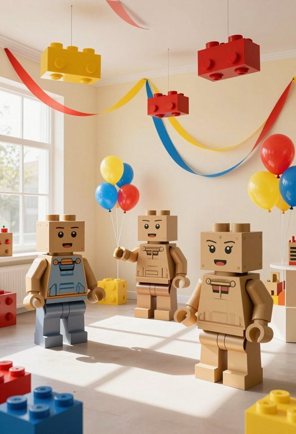 lego cardboard character standees