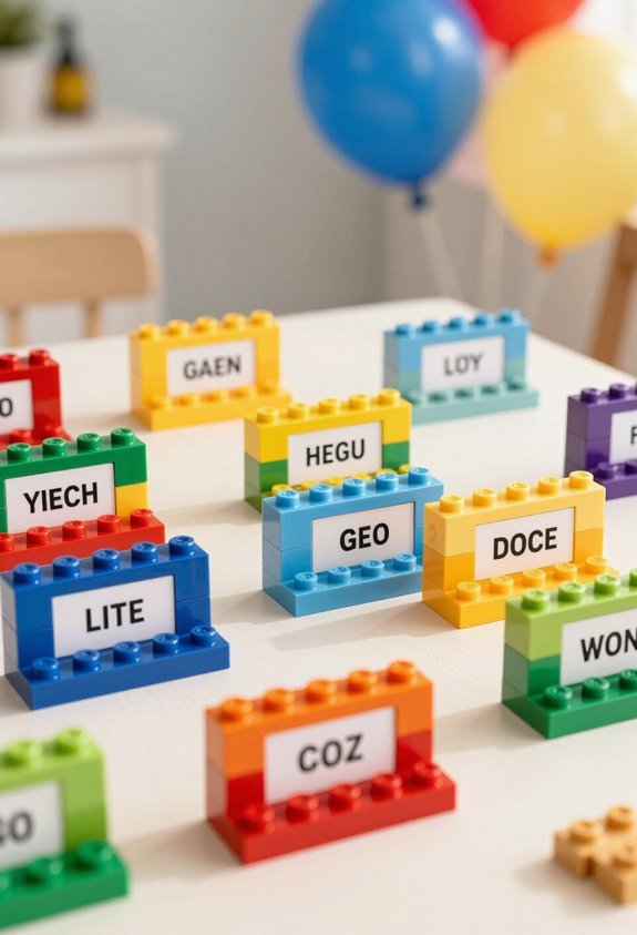 lego personalized place cards