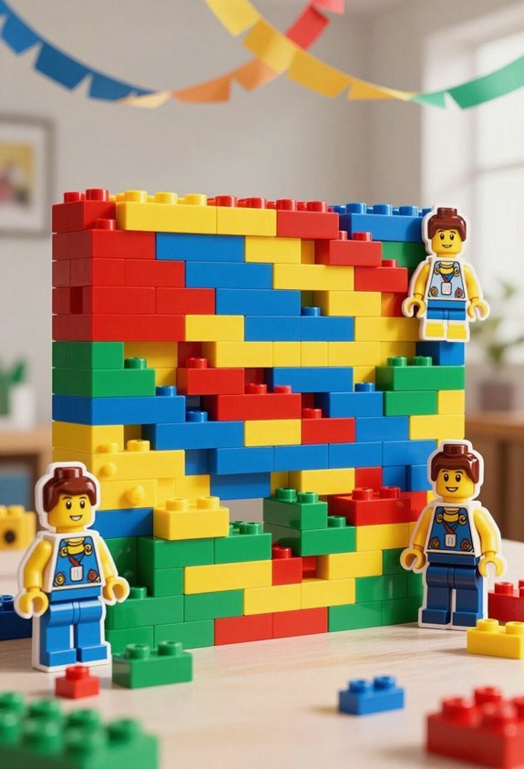 lego themed photo booth fun