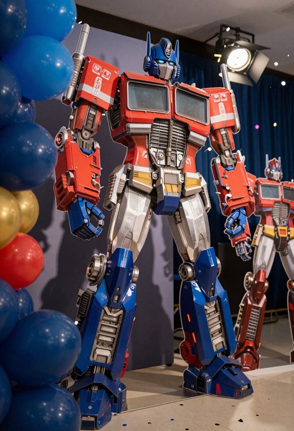 life size cardboard robot cutouts