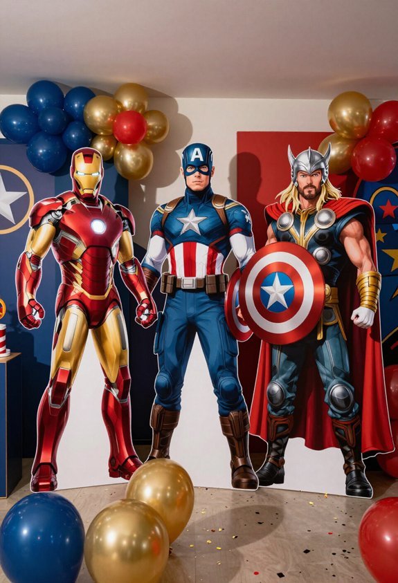 life sized avengers cardboard standees