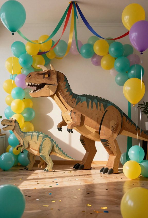 life sized dinosaur cutouts